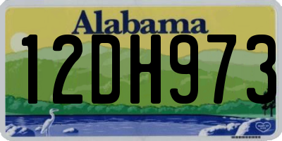 AL license plate 12DH973
