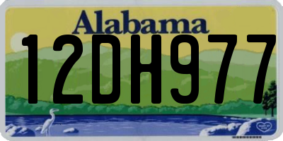AL license plate 12DH977