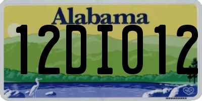 AL license plate 12DI012