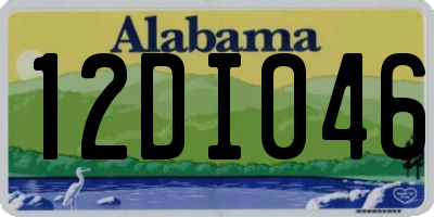 AL license plate 12DI046