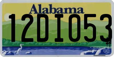 AL license plate 12DI053