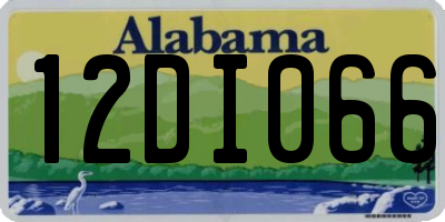 AL license plate 12DI066