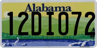 AL license plate 12DI072