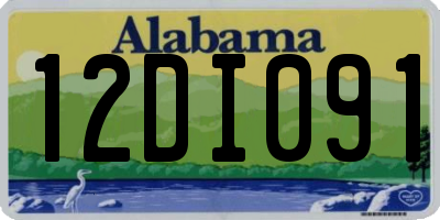 AL license plate 12DI091