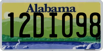AL license plate 12DI098
