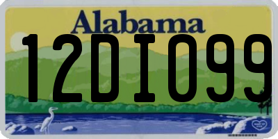 AL license plate 12DI099
