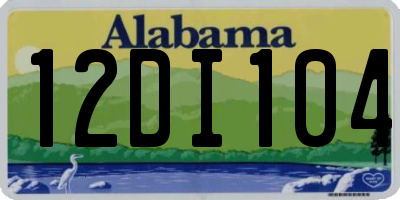 AL license plate 12DI104