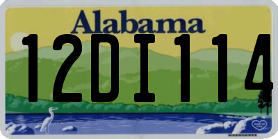 AL license plate 12DI114
