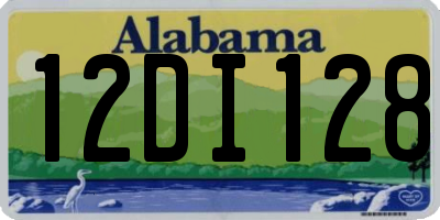 AL license plate 12DI128
