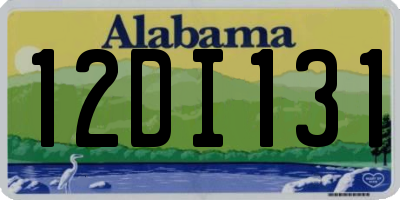 AL license plate 12DI131