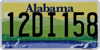AL license plate 12DI158