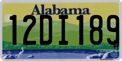 AL license plate 12DI189