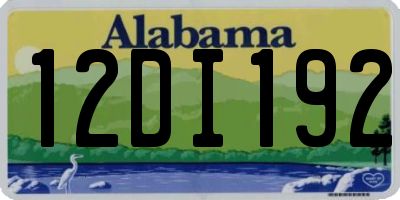 AL license plate 12DI192