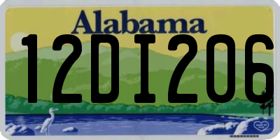AL license plate 12DI206
