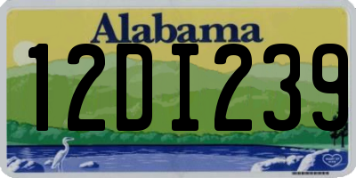 AL license plate 12DI239