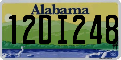 AL license plate 12DI248