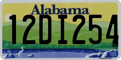 AL license plate 12DI254