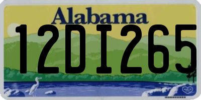 AL license plate 12DI265