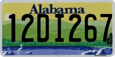 AL license plate 12DI267