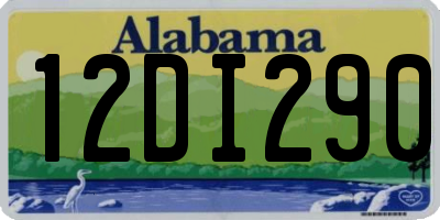 AL license plate 12DI290