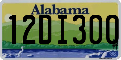 AL license plate 12DI300