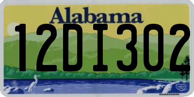 AL license plate 12DI302