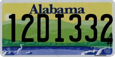 AL license plate 12DI332