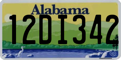 AL license plate 12DI342