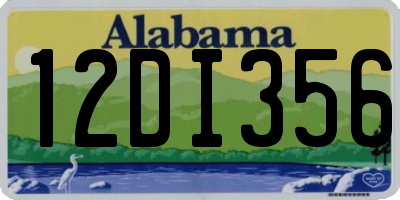 AL license plate 12DI356