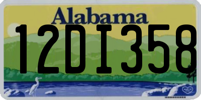 AL license plate 12DI358