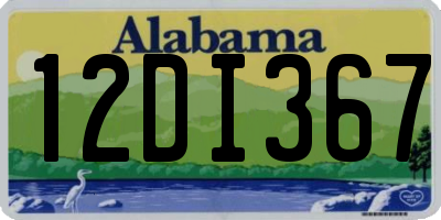 AL license plate 12DI367