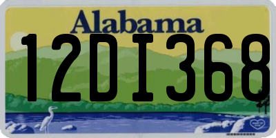 AL license plate 12DI368
