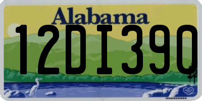 AL license plate 12DI390