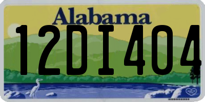 AL license plate 12DI404