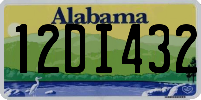 AL license plate 12DI432