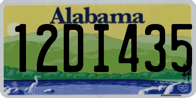 AL license plate 12DI435