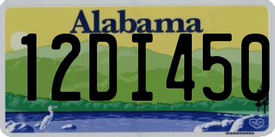 AL license plate 12DI450