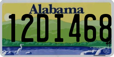 AL license plate 12DI468