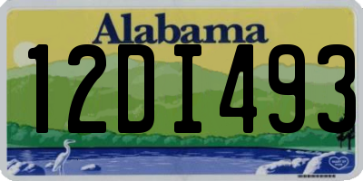 AL license plate 12DI493