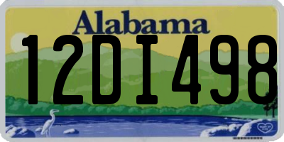 AL license plate 12DI498
