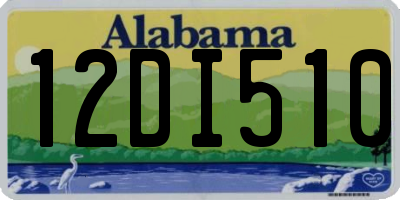 AL license plate 12DI510