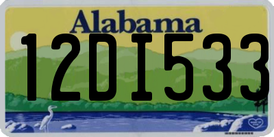 AL license plate 12DI533