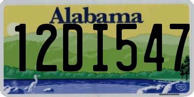 AL license plate 12DI547