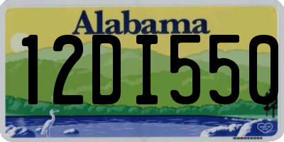 AL license plate 12DI550