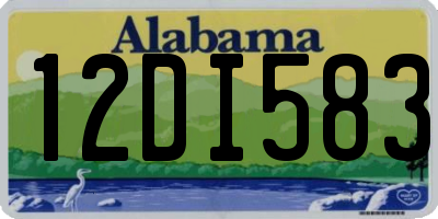 AL license plate 12DI583
