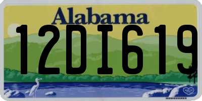 AL license plate 12DI619