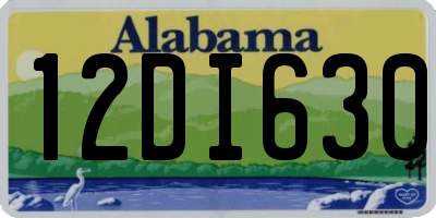 AL license plate 12DI630