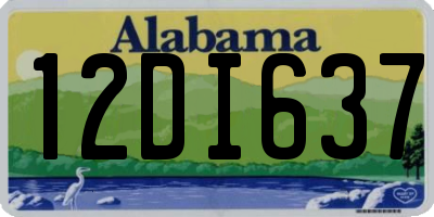 AL license plate 12DI637