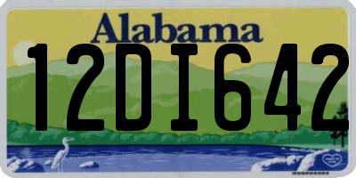 AL license plate 12DI642