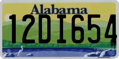 AL license plate 12DI654